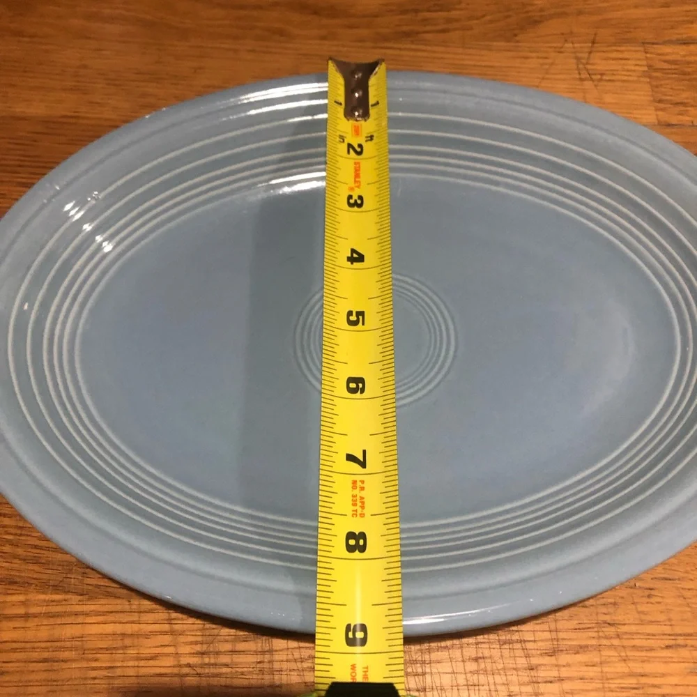 Fiestaware Blue Oval‎ Ceramic Serving Plate